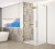 TRINITY GOLD MATT kabina prysznicowa 1100x1200mm, szkło czyste, lewe