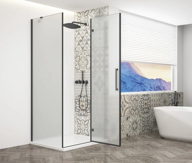 TRINITY BLACK kabina prysznicowa 1100x1200mm, szkło matowe, prawe #5