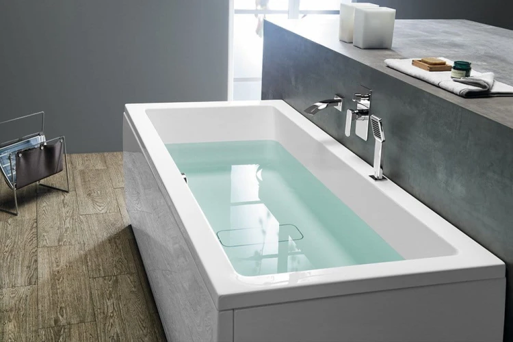 MARLENE wanna prostokątna 190x90x48cm, biały #5