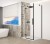 TRINITY BLACK kabina prysznicowa 1200x900mm, szkło czyste, lewe