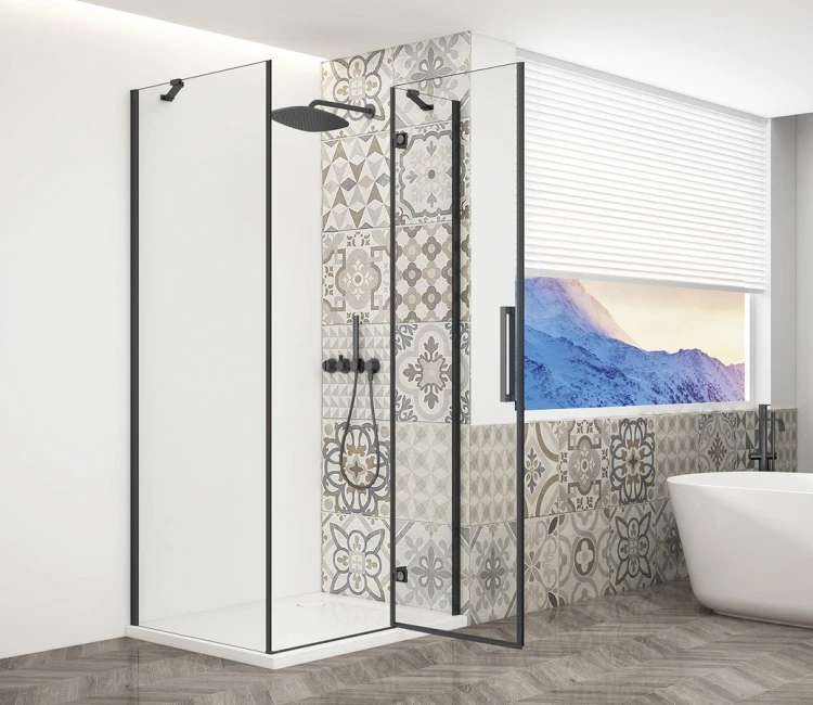 TRINITY BLACK kabina prysznicowa 1200x900mm, szkło czyste, prawe #5