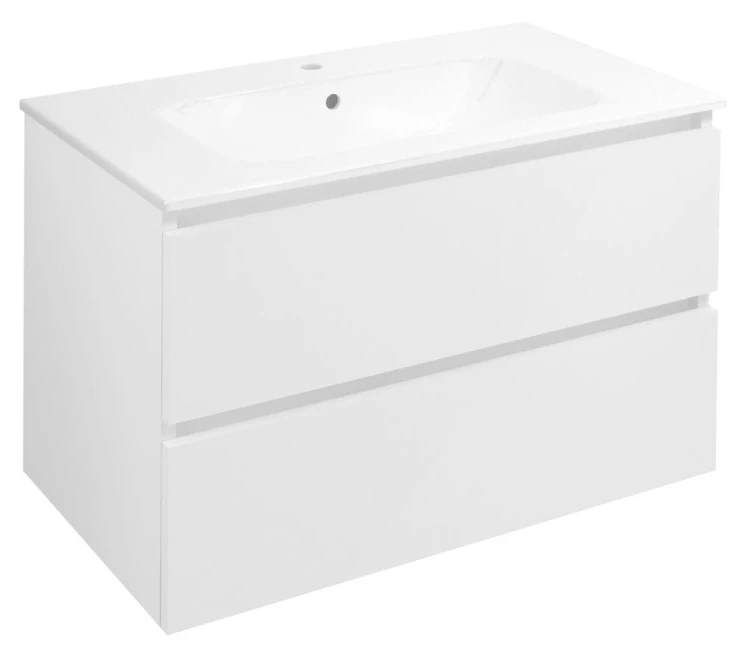 EZARA szafka pod umywalkę 79,8x52x46cm, biały połysk