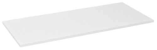 EZARA blat DTDL 121,6x1,8x47cm, biały połysk