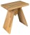 ASTYLE taboret 40x41x25cm, lite drewno dąb naturalny