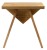 ASTYLE taboret 40x41x25cm, lite drewno dąb naturalny #3