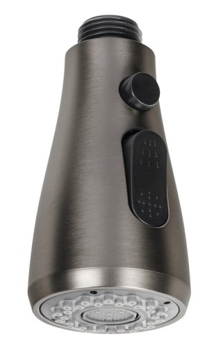 Wysuwana wylewka prysznicowa do baterii zlewozmywakowej 1/2", gun metal