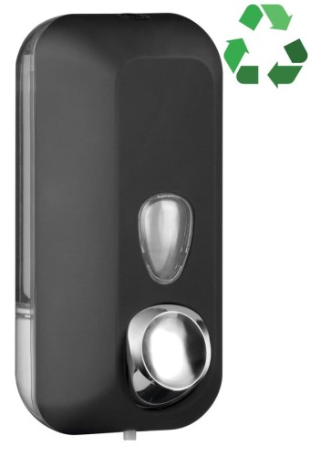 ECOLORED dozownik mydła płynnego 550ml, ABS, Soft Touch, czarny mat