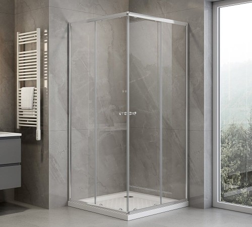 AGGA kwadratowa kabina prysznicowa 700x700mm, szkło czyste