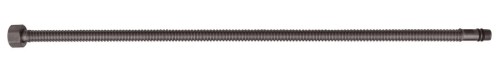 Przyłącze ze stali nierdzewnej, rura spiralna, M10x3/8", 40cm, gun metal #2