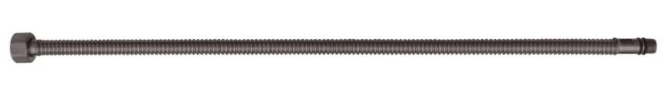 Przyłącze ze stali nierdzewnej, rura spiralna, M10x3/8", 40cm, gun metal #2