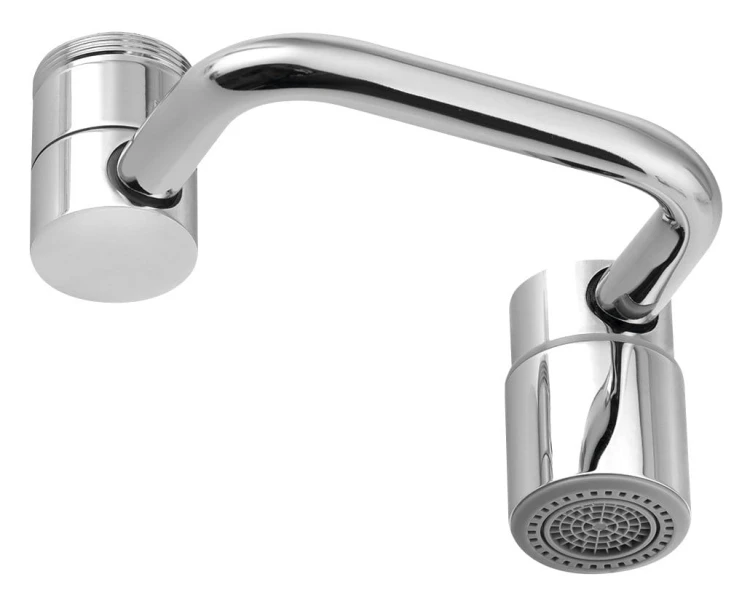 Perlator z łącznikiem, gwint zewnętrzny M24x1, gwint wewnętrzny M22x1, chrom