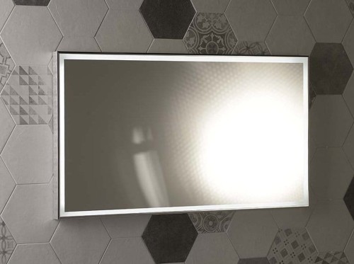 LUMINAR lustro z oświetleniem LED w ramie 120x55cm, chrom #2