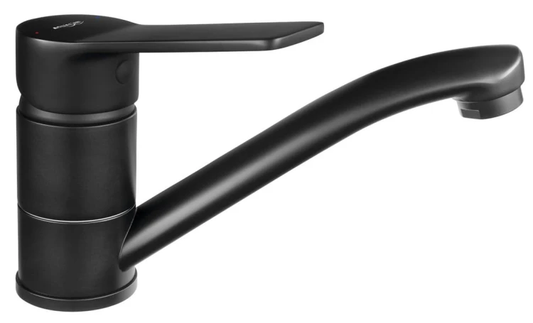 SINTRA bateria umywalkowa z obrotową głowicą, czarny mat