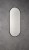 AROWANA lustro owalne w ramie 120x50cm, czarny mat #3