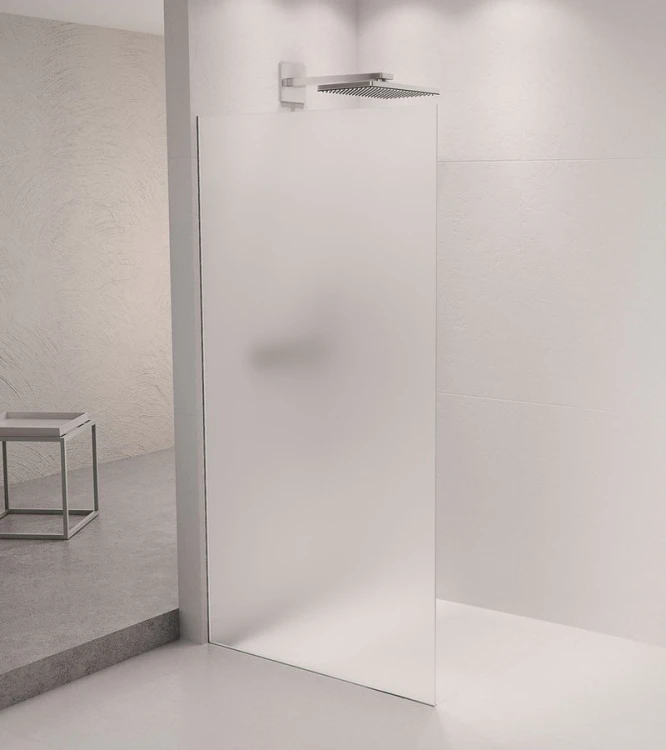 ARCHITEX zestaw do mocowania szkła podłoga-ściana-suft z listwą spadkową, 1615x2105mm, lewy, polerowany aluminium #3