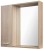 ZOJA/KERAMIA FRESH STRIP szafka z lustrem i oświetleniem LED, 60x60x14cm, lewa, dąb platin