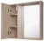 ZOJA/KERAMIA FRESH STRIP szafka z lustrem i oświetleniem LED, 60x60x14cm, lewa, dąb platin #3
