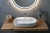 INFINITY OVAL umywalka ceramiczna nablatowa, 60x40cm, terrazzo #3