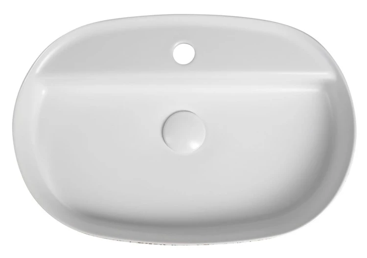 INFINITY OVAL umywalka ceramiczna nablatowa, 60x40cm, terrazzo #5