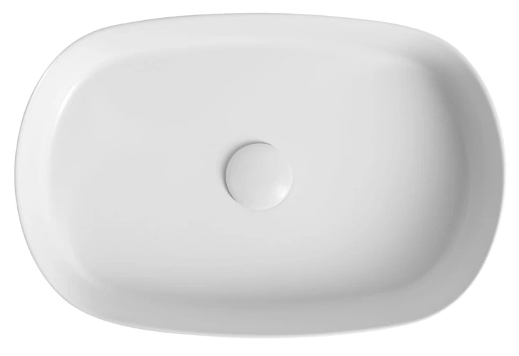 INFINITY OVAL umywalka ceramiczna nablatowa, 55x36cm, terrazzo #3