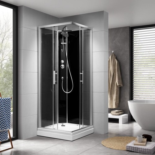 GRANVIK boks prysznicowy półokrągły 800x800x2180mm, szkło czyste #2