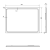 Rysunek techniczny - GEMINI lustro z LED oświetleniem 60x80cm