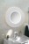 LUMIRO STRIP okrągłe lustro z oświetleniem LED w ramie średnica 75cm, biały mat #3
