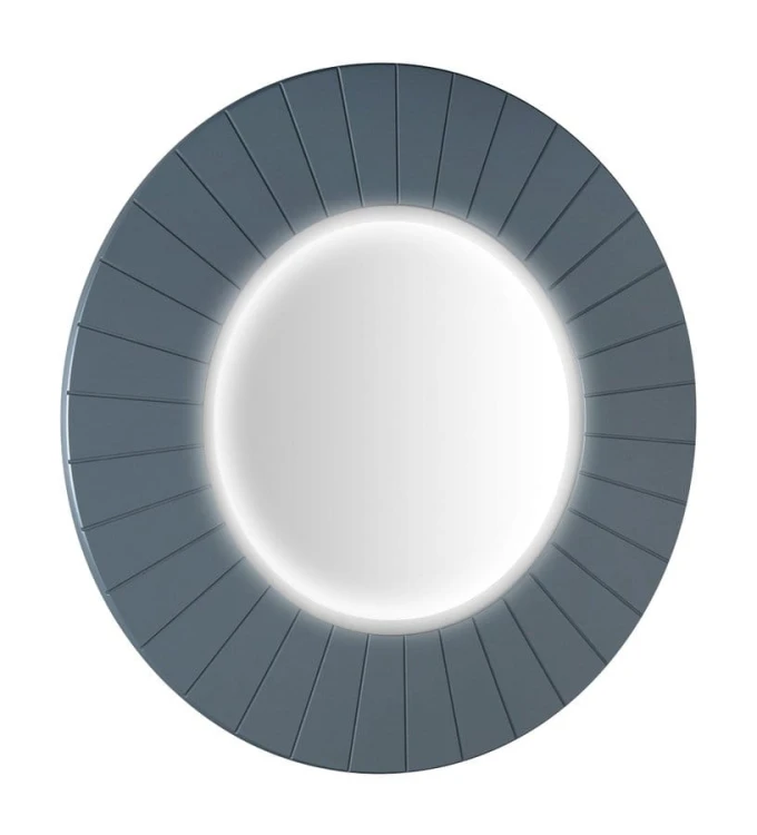 LUMIRO STRIP okrągłe lustro z oświetleniem LED w ramie średnica 75cm, siena