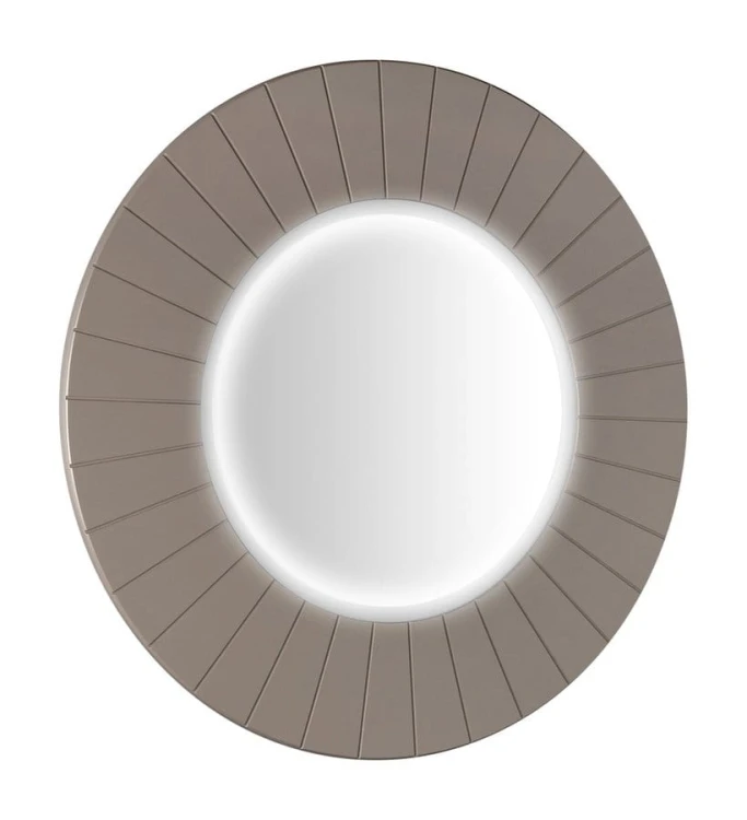 LUMIRO STRIP okrągłe lustro z oświetleniem LED w ramie średnica 75cm, agila