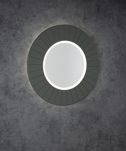 LUMIRO STRIP okrągłe lustro z oświetleniem LED w ramie średnica 75cm, verde #2