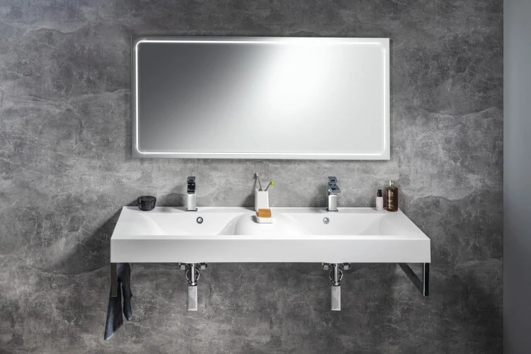 GEMINI lustro z LED oświetleniem 130x60cm #2