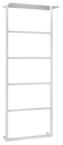 SKA ścienny wieszak na ręczniki z półką 454x1184x252mm, biały mat