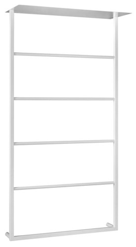 SKA ścienny wieszak na ręczniki z półką 604x1184x252mm, biały mat