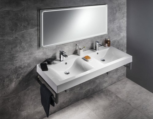 GEMINI lustro z LED oświetleniem 150x55cm #2