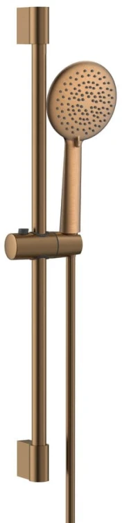 Zestaw prysznicowy, uchwyt przesuwny 708mm, miedź mat