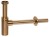 Syfon umywalkowy 5/4", odpływ 32mm, miedź mat