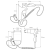 Rysunek techniczny - Suszarka z uchwytem, ścienna 110x270x310mm