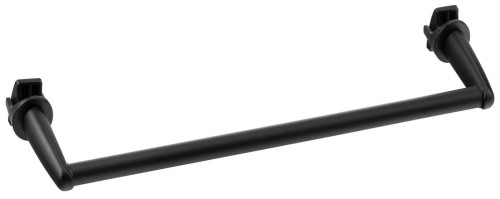 Wieszak na ręczniki na grzejnik, 36cm prosty, czarny mat