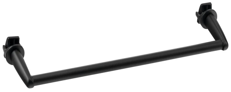 Wieszak na ręczniki na grzejnik, 36cm prosty, czarny mat
