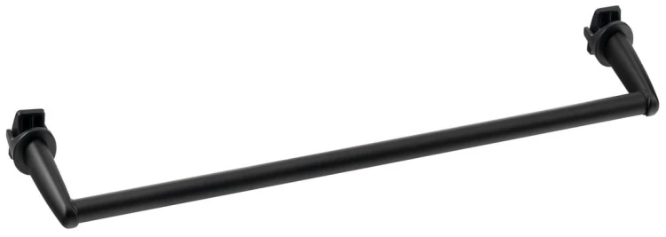 Wieszak na ręczniki na grzejnik 46cm, prosty, czarny mat