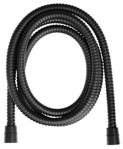 POWERFLEX wąż prysznicowy metalowy, 200cm, czarny mat