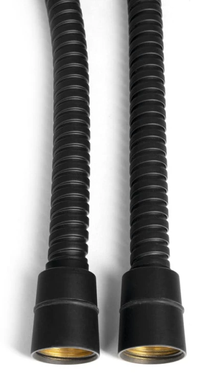 POWERFLEX wąż prysznicowy metalowy, 200cm, czarny mat #2