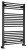 DIRECT grzejnik z bocznym przyłączem 600x960mm, czarny mat