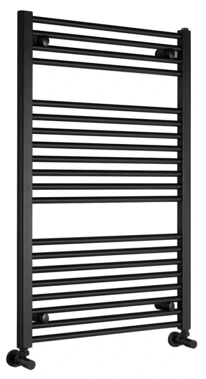 DIRECT grzejnik z bocznym przyłączem 600x960mm, czarny mat