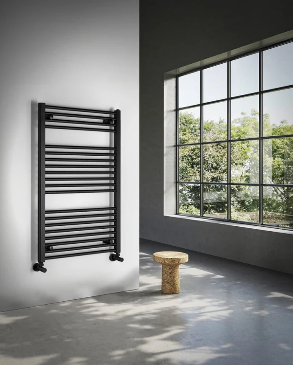 DIRECT grzejnik z bocznym przyłączem 600x960mm, czarny mat #4