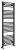 DIRECT grzejnik z bocznym przyłączem 450x1320mm, czarny mat