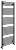 DIRECT grzejnik łazienkowy DIRECT grzejnik z bocznym przyłączem 600x1680mm, czarny mat