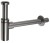 Syfon umywalkowy 5/4", odpływ 32mm, okrągły, gun metal