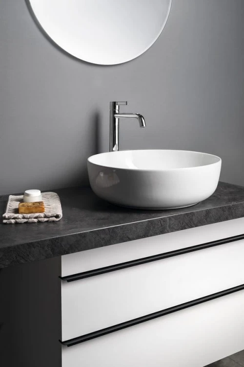 RONDEA umywalka ceramiczna nablatowa średnica 41cm, biały #2