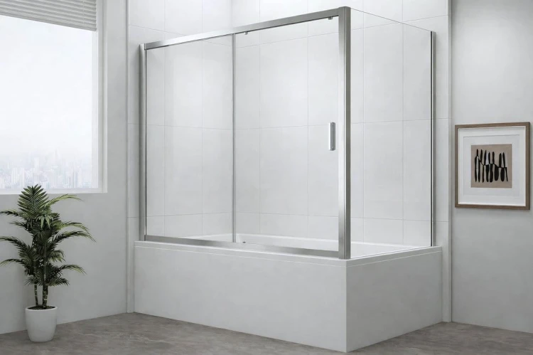 DEEP ścianka boczna 800x1650mm, szkło czyste #4